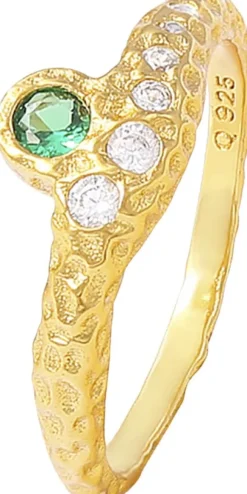 Celeste green ring