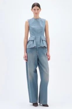 COCOON DENIM PANTS