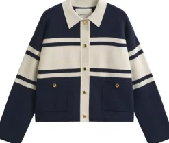 COLOR BLOCKED CARDIGAN