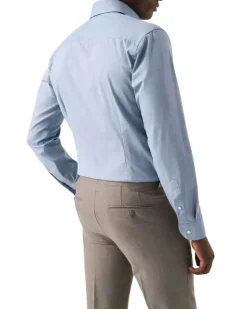 Contemporary Fit Micro Check Twill Shirt