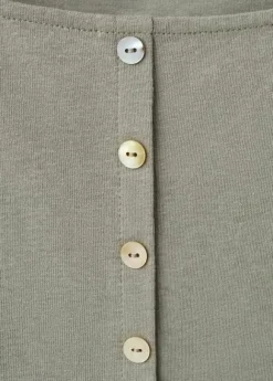 Cotton gilet with buttons