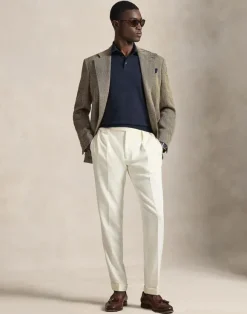 Cotton Polo-Collar Sweater