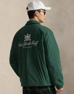 Crest-Print Coach’s Jacket