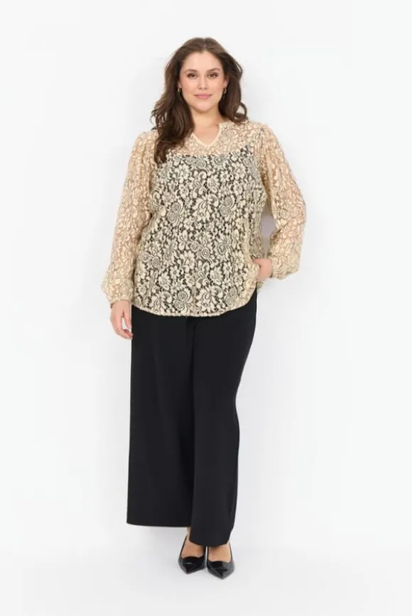 Curvy WA-KILA 1 Bluse Sand