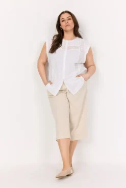 Curvy WA-MARY 1 Bluse Hvid
