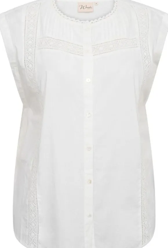 Curvy WA-MARY 1 Bluse Hvid