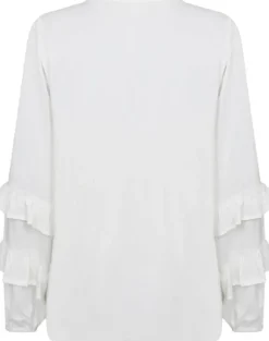 Curvy WA-SIA 38 Bluse Hvid