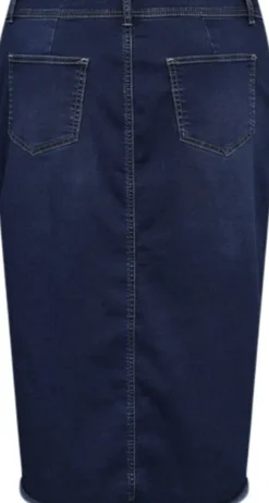 Curvy WA-SUMMER 6 Nederdel Mørk denim