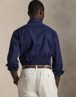Custom Fit Linen-Blend Shirt