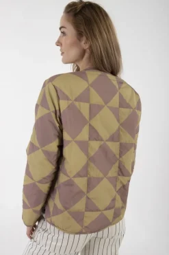 Daneland AOP Thermo Jacket Dk Rose Beige/Beige DIAMETRIC
