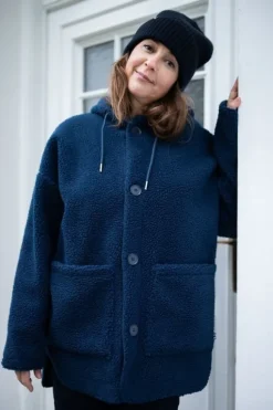 Danewillow Fleece Jacket Dk Navy
