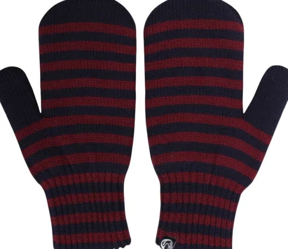 Danicebird Wool Mittens Dk Merlot/Dk Navy