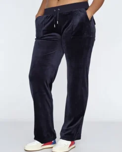 Del Ray Classic Velour Pant Pocket Design