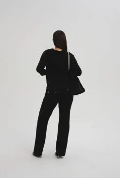 Del Ray Classic Velour Pant Pocket Design