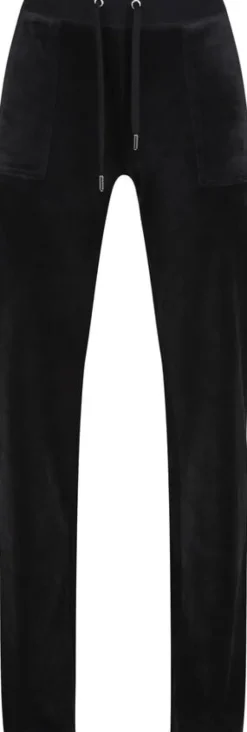 Del Ray Classic Velour Pant Pocket Design