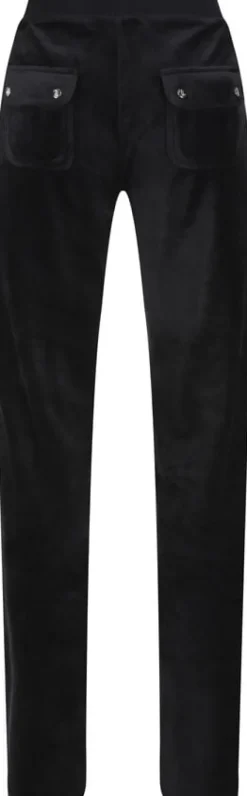 Del Ray Classic Velour Pant Pocket Design