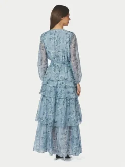 Denila Crepe Print Dress