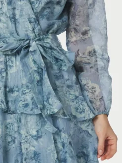 Denila Crepe Print Dress