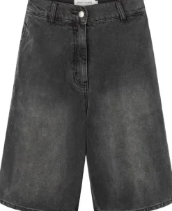 Denim black wide shorts - Raha