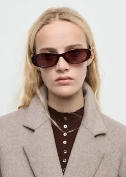 Double-breasted wool coat