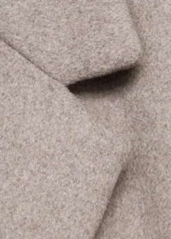 Double-breasted wool coat