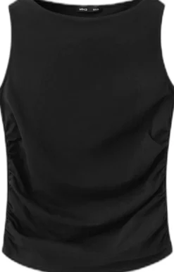 Draped cotton top