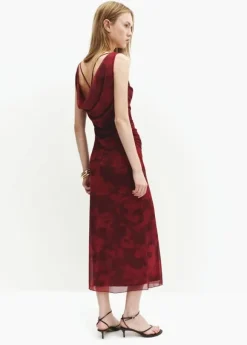 Draped fitted dress