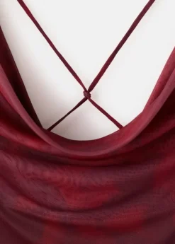 Draped fitted dress