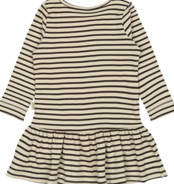 Dress L/S Modal Striped