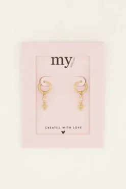 Drop triangle earrings