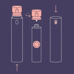 Dyson Chitosan Multi-use styling spray refill Steel Violet a