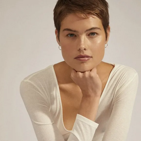 EANNA medium hoops silver-plated