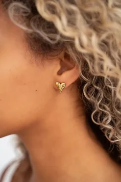 Ear studs heart
