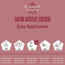 ELEGANT TOUCH COLOUR ACRYLICS BERRY