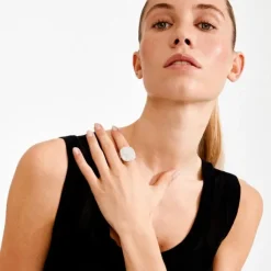 EMBER ring sølvbelagt