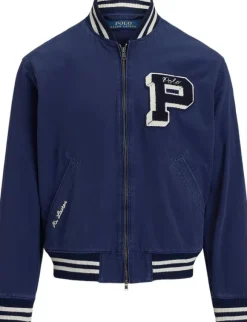 Embroidered Canvas Track Jacket