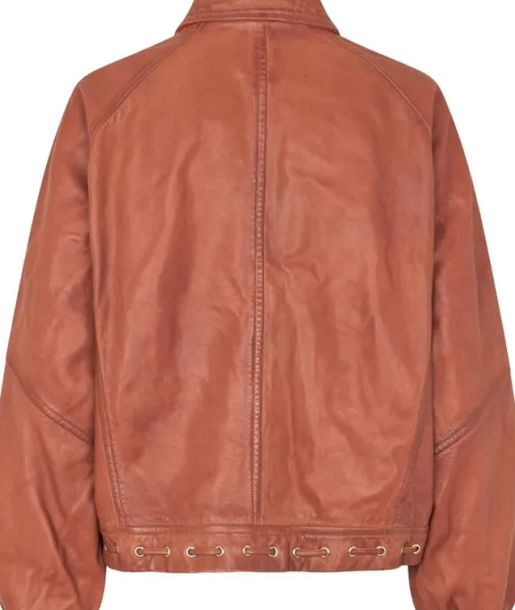 Eye leather bomber