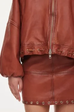 Eye leather bomber
