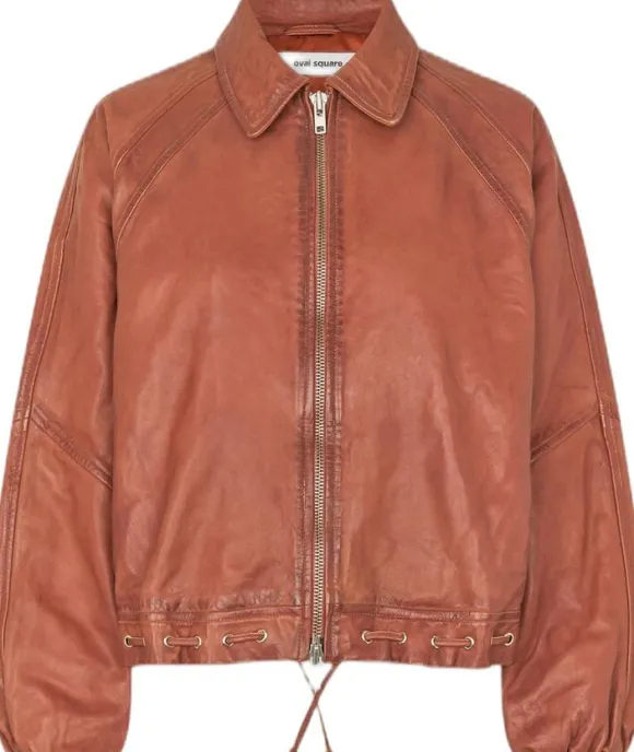 Eye leather skirt