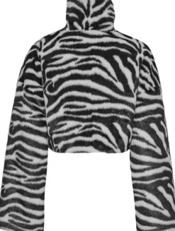FAUX FUR CROP JACKET