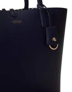 Faux-Leather Large Reversible Tote Bag