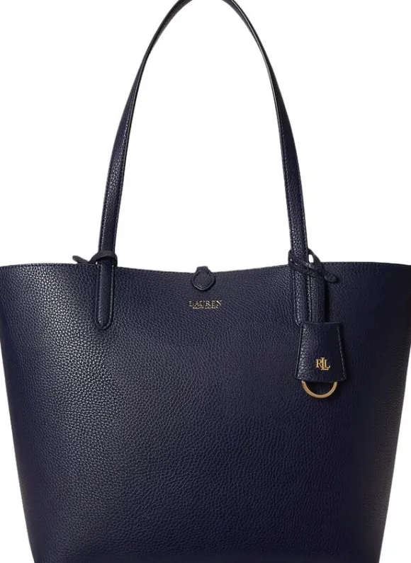 Faux-Leather Large Reversible Tote Bag