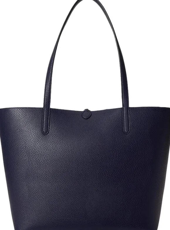 Faux-Leather Large Reversible Tote Bag