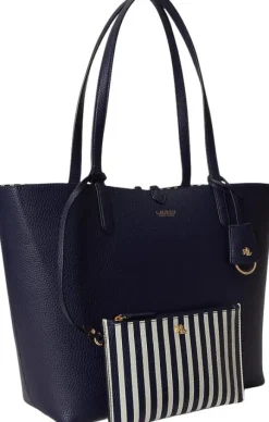 Faux-Leather Large Reversible Tote Bag
