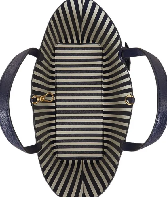 Faux-Leather Large Reversible Tote Bag