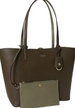 Faux-Leather Large Reversible Tote Bag