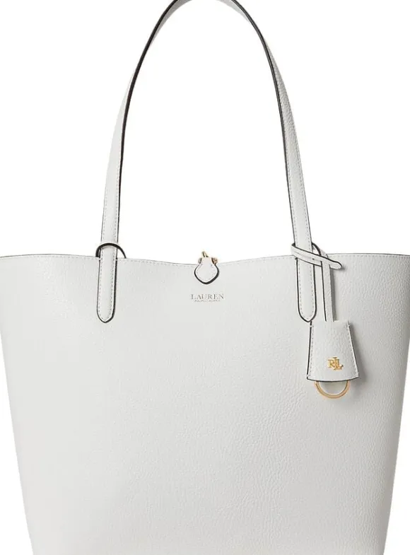 Faux-Leather Large Reversible Tote Bag