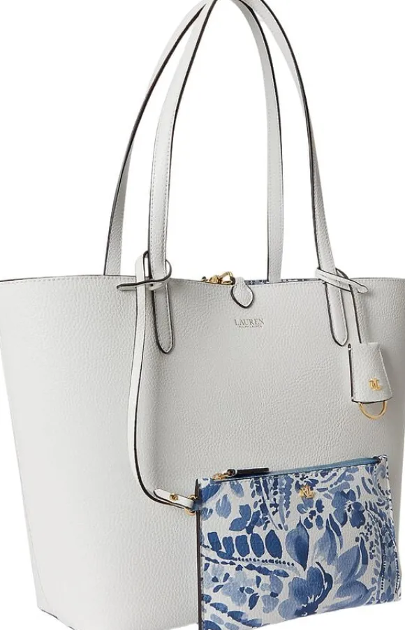 Faux-Leather Large Reversible Tote Bag