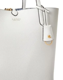 Faux-Leather Large Reversible Tote Bag