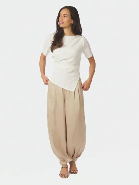 Fayla Drapy Satin Balloon Pants